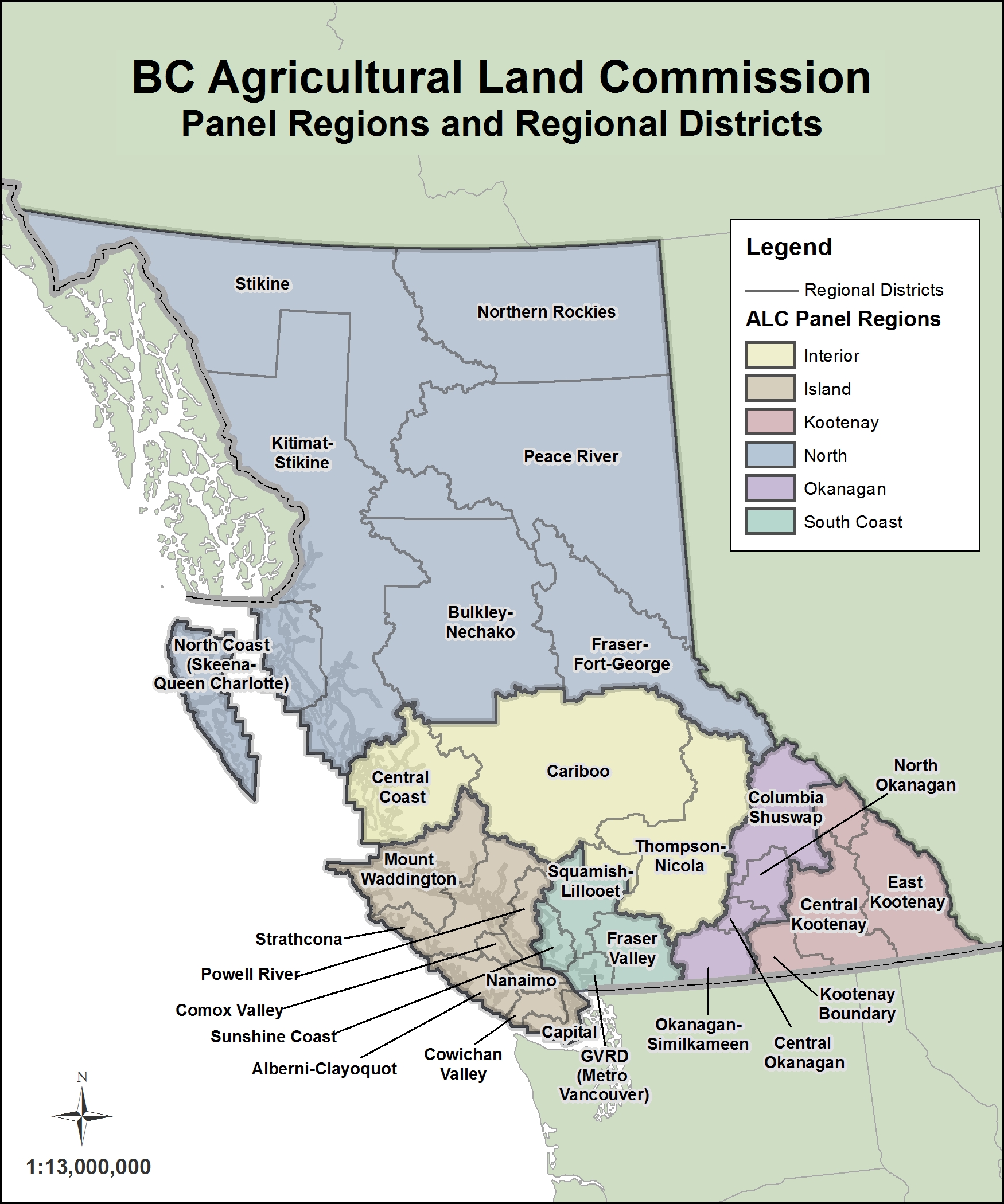 Bc District Map
